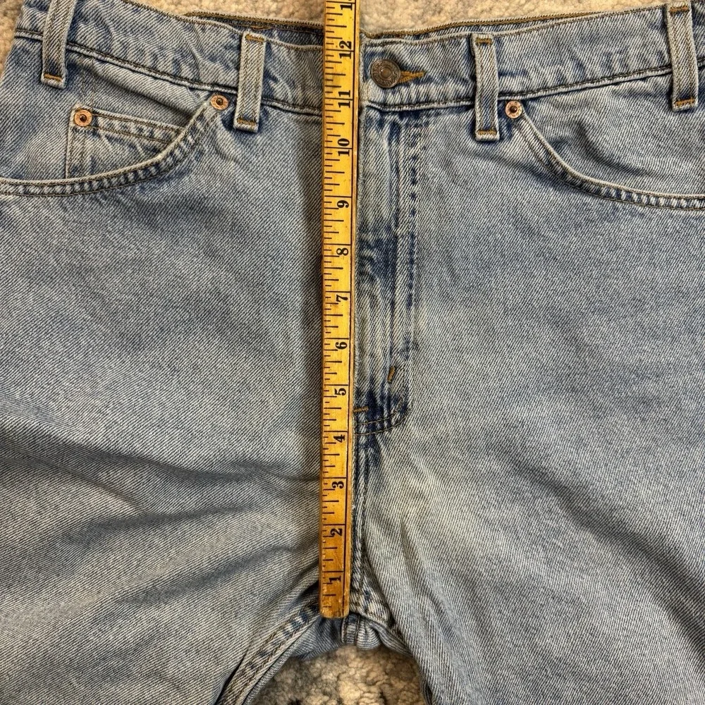 Vintage Levi's 505 Regular Fit Denim Shorts Men's Size 33 Light Wash Made in USA